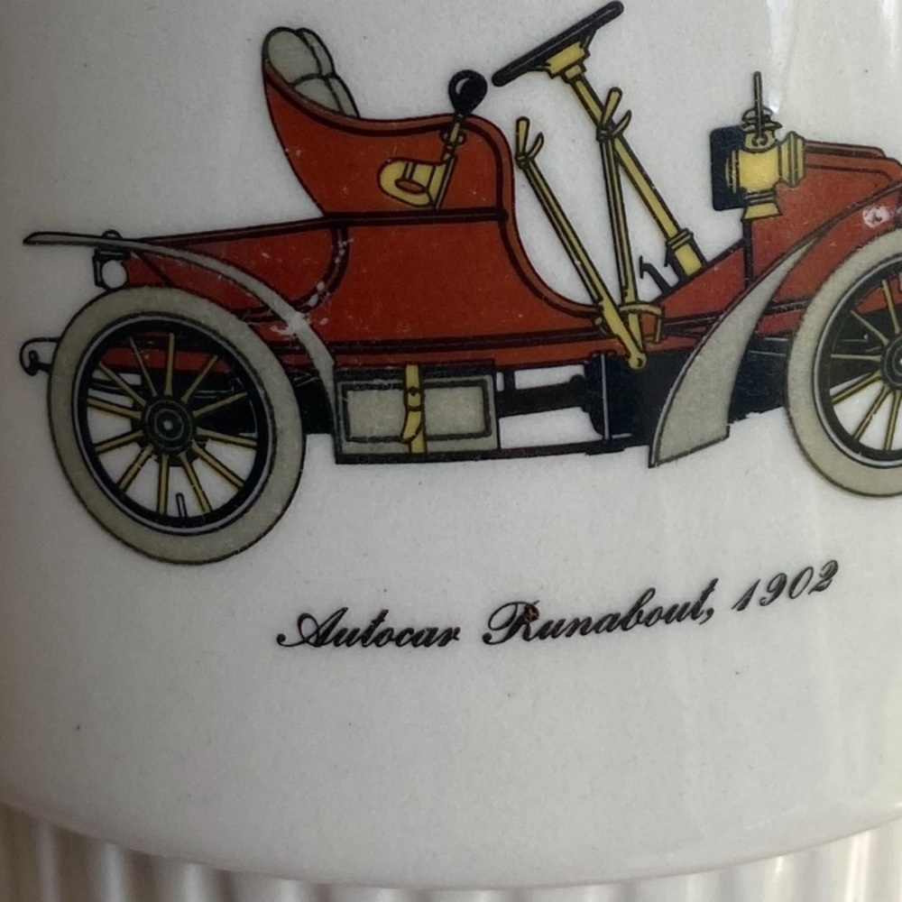 Ceramic Antique Car Mugs Vintage Stackable Set Of 5 Collectible Collector Item - Picture 14 of 15